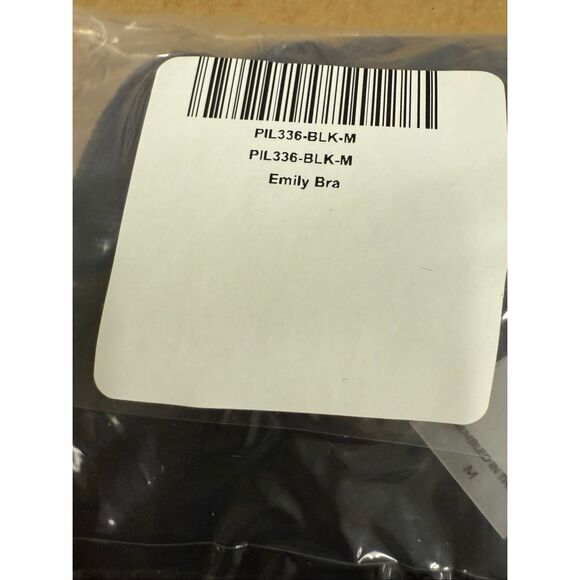 New Gigi C Emily Cutout Sports Bra Crop Top M Black - Picture 6 of 7